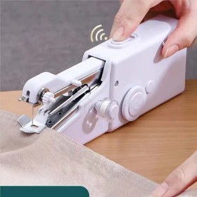 تصویر چرخ خیاطی دستی هندی استیچ Portable Household Handy Stitch Electric Mini Handheld Sewing Machine