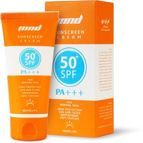 تصویر ضدآفتاب مناسب پوست نرمال SPF50+ حجم 60 میل zed aftab