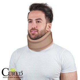 تصویر گردن بند طبی اسپلینت کولار نیمه سخت CURED کد1202 ارتفاع 7.5cm 