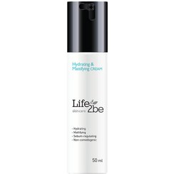 تصویر کرم آبرسان و مات کننده پوست چرب حجم 50 میلی لیتر لایف توبی Life 2Be Hydrating and Mattifying Cream 50 ml