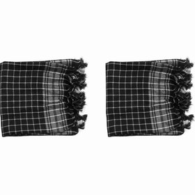 تصویر چفیه مدل گره دار بسته دو عددی 