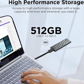 تصویر حافظه اس اس دی اکسترنال لنوو PS8 ظرفیت 512 گیگابایت Lenevo PS8 512GB External SSD