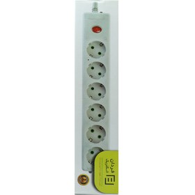 تصویر چند راهی 6 خانه ارت دار فردان الکتریک با کابل 3 متری مدل 31303 Fardan Electric 31303 3m Power Strip