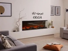 تصویر شومینه برقی دیواری ال-OLGA-BL100 