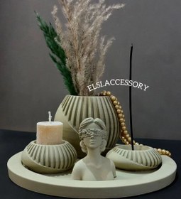 تصویر ست دکوری سنگ مصنوعی زیبا ۵ تیکه Elsiaccessory