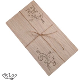 تصویر جعبه هدیه چوبی مناسب کیف پول 