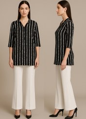 تصویر مانتو نخی جلو بسته 