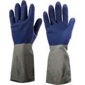 تصویر دستکش " کار " استاد کار - ( 2 رنگ و 3 لایه ) سایز متوسط ( Medium ) 