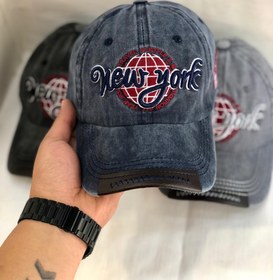 تصویر کلاه بیسبالی سنگشور طرح گلدوزی نیویورک 