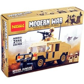 تصویر اسباب بازی ساختنی ماشین جنگی ا Lego Compatible Decool Modern War Humvee 2111 Lego Compatible Decool Modern War Humvee 2111