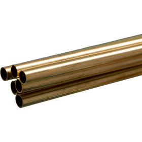 تصویر لوله برنجی 17 میل - 1 میلیمتر Brass tube 17 mm