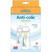 تصویر شیشه شیر دکتر براونز ۲ عددی ظرفیت ۲۷۰ میل آنتی کولیک 