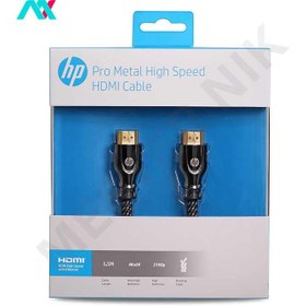 تصویر کابل تبدیل HDMI به HDMI اچ پی مدل HP Pro Metal BLK HP026GBBLK1.5TW طول 1.5 متر 