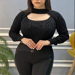 تصویر بافت زنانه دو تیکه 