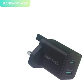 تصویر شارژر دیواری 20 وات مدل RP-PC168 راوپاور – Wall Charger 