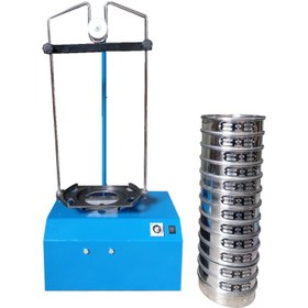 تصویر شیکر الک آزمایشگاهی غربالی تایم دار - حرکت غربالی یک جهته Electrical Sieve Shaker Use For 8 & 12 In Frams