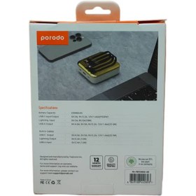 تصویر پاوربانک (PD و فست شارژ) Porodo 20W 20000mAh مدل PD-PBFCH032 