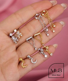 تصویر پیرسینگ گوش جواهری مدل PG1016 