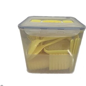 تصویر سبد پیک نیک 55 پارچه لیمون کد 6 