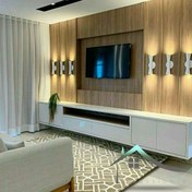 تصویر میز تلویزیون MDF سایز ۲۲۰ سانتی متر 