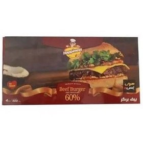 تصویر همبرگر60% 400 گرم هپی نس 