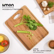 تصویر تخته برش چوبی بزرگ لیمون کد 2165 Large limon wooden cutting board code 2165