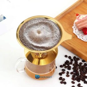 تصویر دريپر فلزي طلايي 