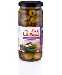 تصویر ترشی هالوپینو زیتون گریل گل باز - 460 گرم Golbaaz Halloween Olive Pickel 460gr