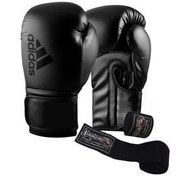 تصویر adidas دستکش بوکس مشکی هایبرید80 و ست باند بوکس دراگون | ADİ.ADIH80.REDS adidas Hybrid80 Siyah Boks Eldiveni Ve Dragondo Boks Bandajı Set Boks Seti