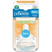 تصویر سرشیشه دو عددی +3 ماه آپشن پلاس دکتر براونز Drbrowns 