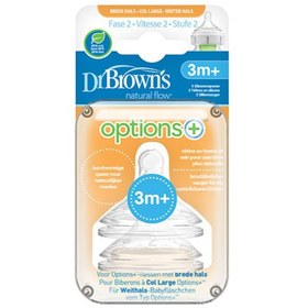 تصویر سرشیشه دو عددی +3 ماه آپشن پلاس دکتر براونز Drbrowns 