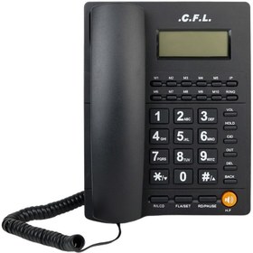 تصویر تلفن رومیزی سی‌اف‌ل مدل CFL-7710 با Caller ID و حافظه سریع – گزینه‌ای عالی برای خانه و محل کار 