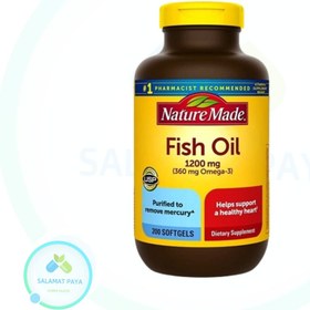 تصویر سافت ژل امگا 3 Fish Oil نیچرزمید 