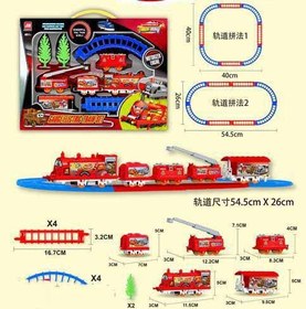 تصویر قطار اسباب بازی باطری خور 5 واگن ا 5-wagon battery powered toy train 5-wagon battery powered toy train