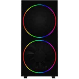 تصویر کیس کامپیوتر گیم مکس مدل Black Hole GAMEMAX Black Hole Mid Tower Case