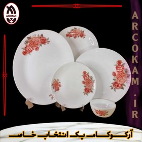 تصویر سرویس غذاخوری 25 پارچه آرکوپال (۶ نفره) کاریزما گلبهی iropal 25 Pcs