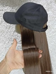 تصویر کلاه مویی درجه یک ابریشمی خرمایی زیتونی طبیعی مایل به کمی زیتونی 