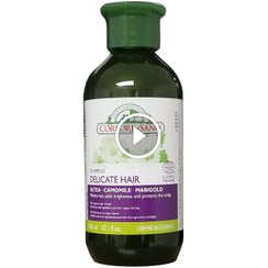 تصویر شامپو کورپورسانو مدل DELICATE HAIR حاوی عصاره گل همیشه بهار حجم 300 میل 