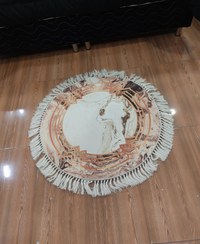 تصویر پادری گرد قطر ۸۰ سانت فرشینه - کد۲ 