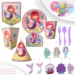 تصویر اقلام تم تولد پری دریایی 