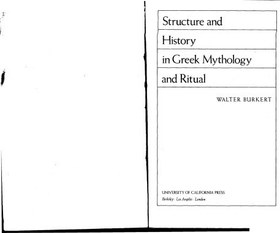 تصویر دانلود کتاب Structure and History in Greek Mythology and Ritual 1979 کتاب انگلیسی ساختار و تاریخ در اساطیر و آیین یونانی 1979