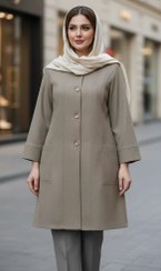 تصویر مانتو پاییزه الیکا شانتون سایز ۴۶ تا ۵۲ 