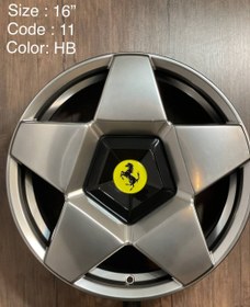 تصویر رینگ اسپرت سایز۱۶ (۱۰۸×۴) هایپر دودی (فراری) Sport wheel size16"(4×108) HB