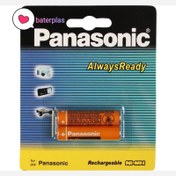 تصویر باتری نیم قلمی قابل شارژ پاناسونیک مدل (Ni-MH/HHR-55AAAB) 550mha Original Panasonic phone batter 550mha