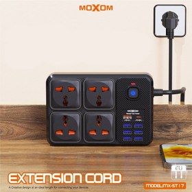 تصویر هاب شارژر موکسوم MOXOM MH-ST17 