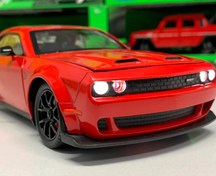 تصویر دوج چلنجر هلکت قرمز - قرمز Dodge Challenger SRT Hellcat