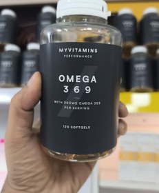 تصویر کپسول امگا 369 مای ویتامینز 120عددی MYVITAMINS OMEGA 3 6 9 SOFTGELS