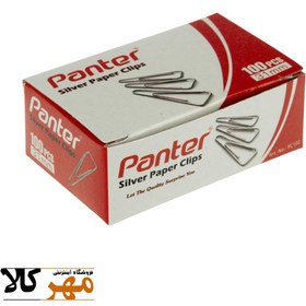 تصویر گيره کاغذ 31 ميل 100 عددي panter Panter Silber Paper Clips 31mm 100pcs