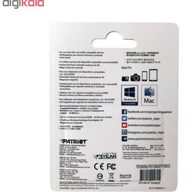 تصویر کارت حافظه microSDXC پتریوت مدل EP-V30 A1 ظرفیت 256 گیگابایت به همراه آداپتور 