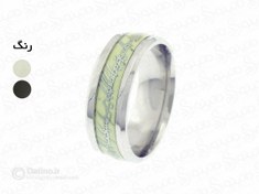 تصویر انگشتر طرح شب تاب ارباب حلقه‌ها با جنس استیل 